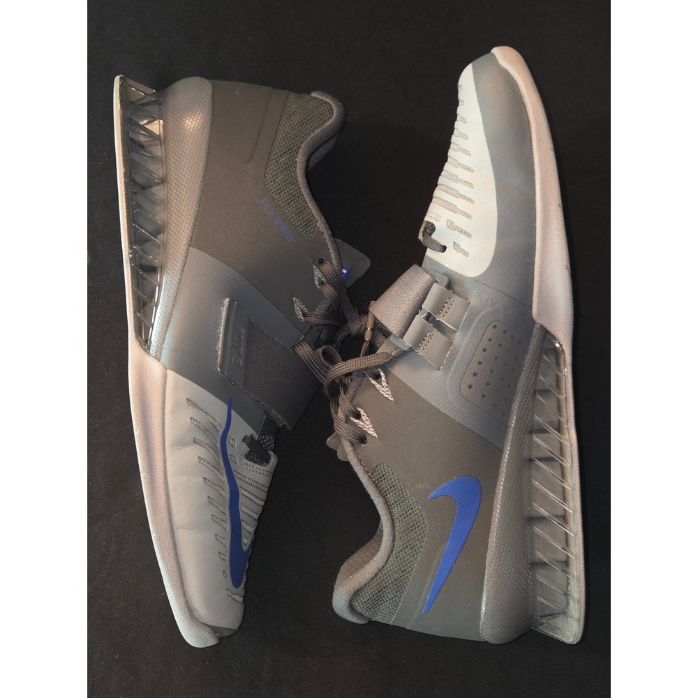 Nike Romaleos 3 Weightlifting‎ Training Shoes Gray Blue Mens Size 8